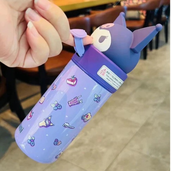 Sanrio Kuromi 316 Stainless Steel Insulated Thermos Cup 350ml - Picture 3 of 5